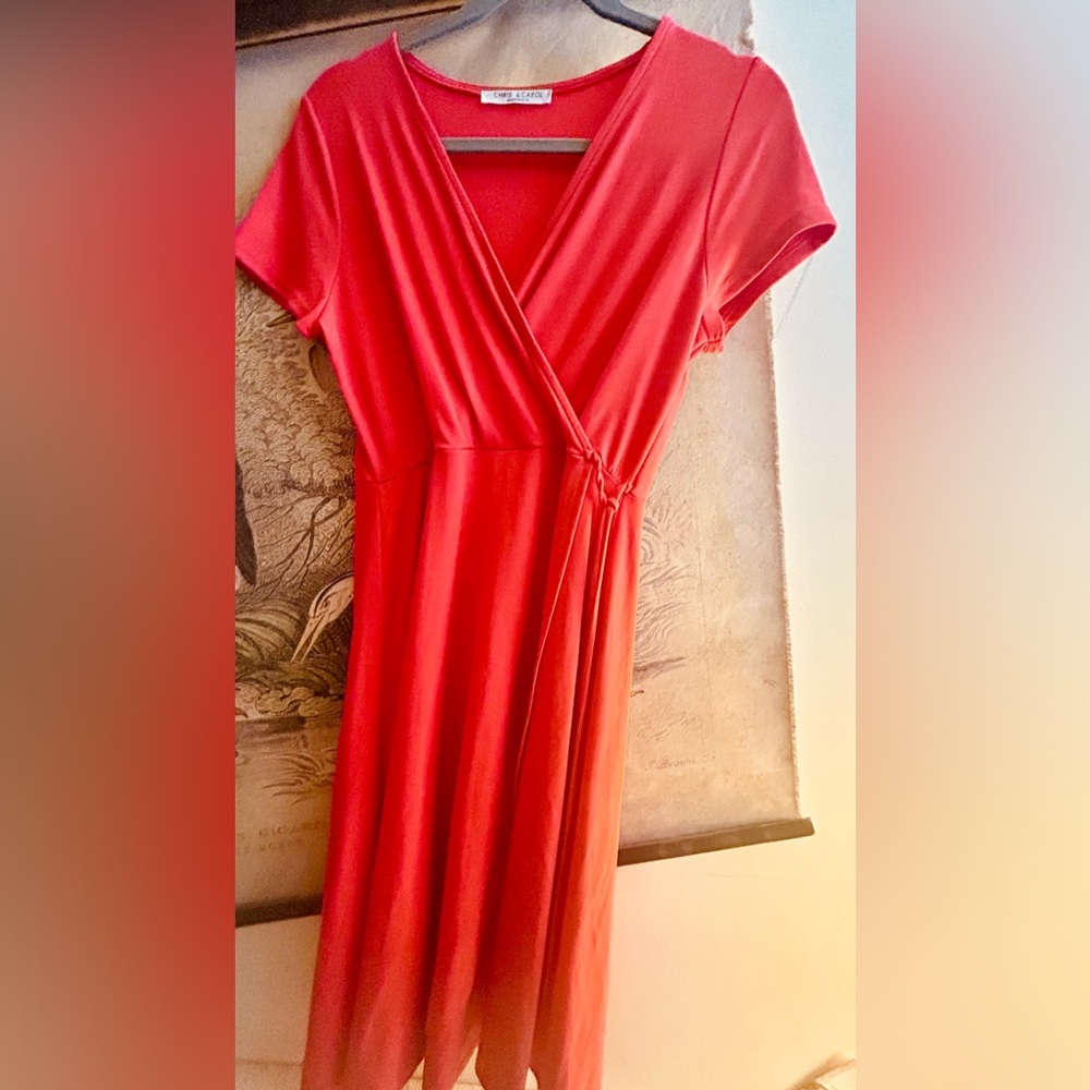 * Chis & Carol Faux Wrap Dress SZ Medium *